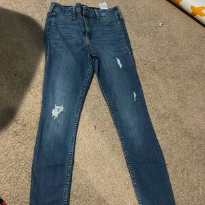 Hollister skinny blue jeans